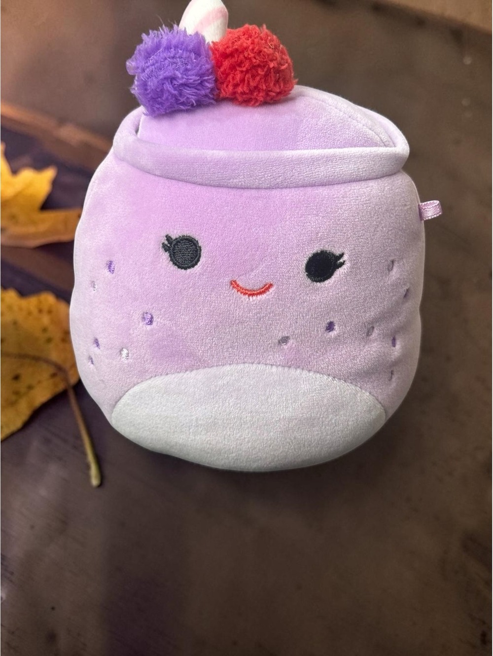 Squishmallows Vie Berry Smoothie Breakfast Squad Plush